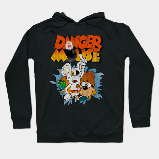 Vintage Danger Mouse Hoodie by OniSide